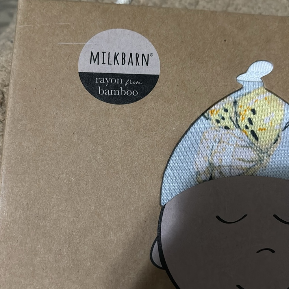NWT Milkbarn newborn girl hat & sleeper bamboo - exile international butterflies - Picture 6 of 7